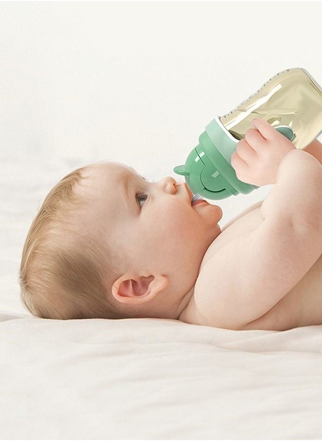 Baby Sippy Cup Boys and Girls Toddler Straw Cups Kids Water Bottle Spill Proof for School Outdoor Or Indoor BPA Free Easy To Hold Green 325ml