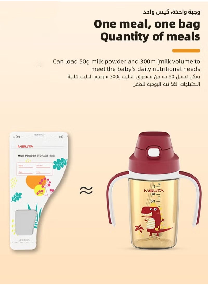 30Pcs Baby Milk Powder Dispensers, Portable Babies Feeding Milk-Powder Storage Bags, Disposable Food Leakproof Pouches, Formula Containers for Travel,  Feeding-Milk Sealed for Newborn Parents Family