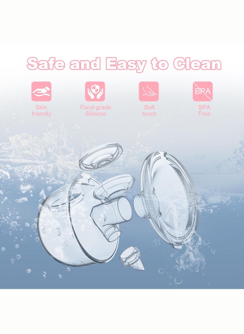 Breast Pump, Wearable Breast Pump, Hands Free Breast Pump, Electric Portable Breast Pump with 3 Mode  9 Levels, Wireless Breast Pump Hand Free, 1 Pack
