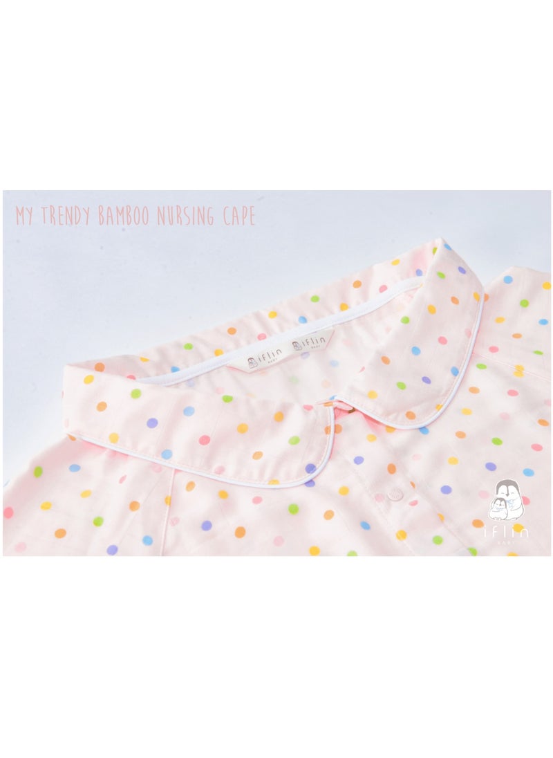 My Trendy Bamboo Nursing Cape - Playful Pink