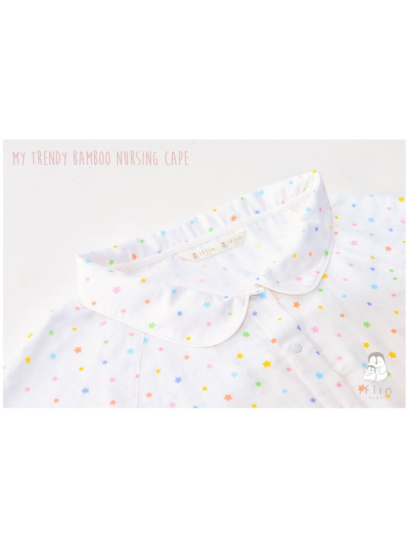 My Trendy Bamboo Nursing Cape - Playful Stars
