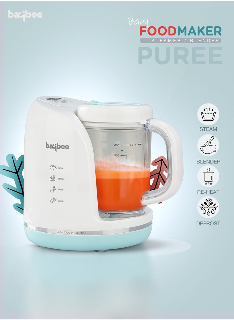 Premium 4-In-1 Smart Multifunction Electric Food Processor, Steamer, Blender With 600 ML Jar, Steam Basket And Scraper