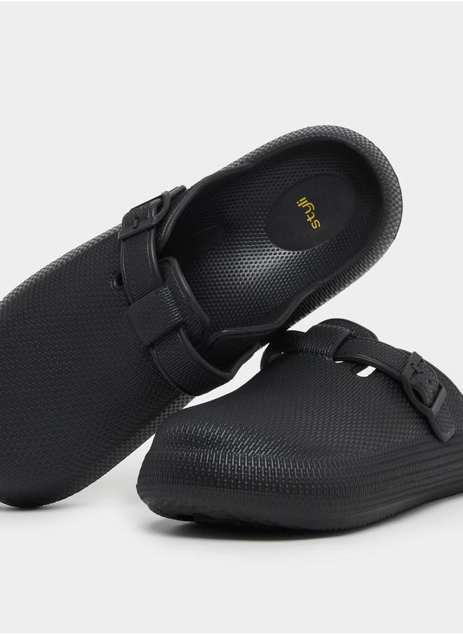 Buckle Slip On Sandals