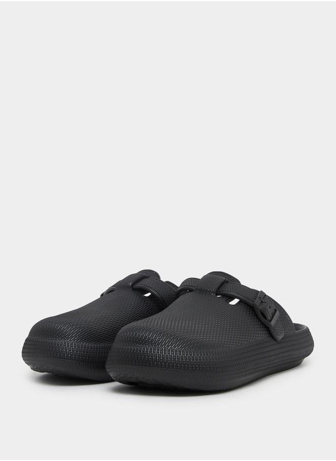 Buckle Slip On Sandals