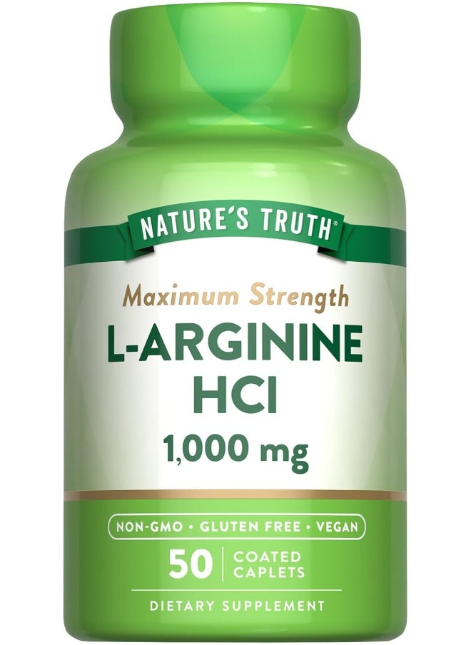 Nature's Truth L-Arginine Supplement, 50 Count