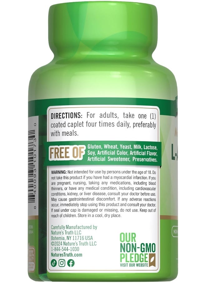 Nature's Truth L-Arginine Supplement, 50 Count