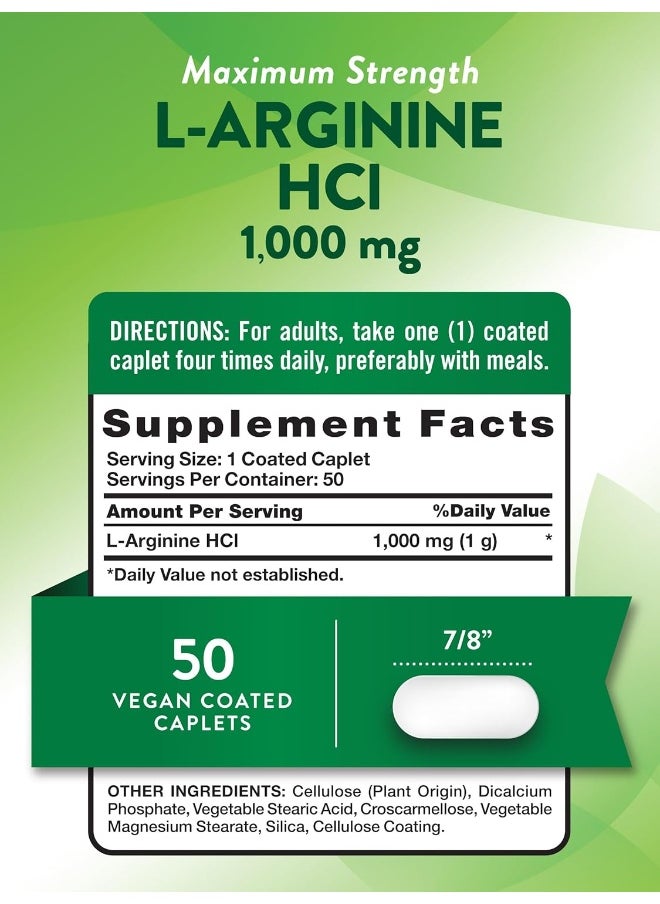Nature's Truth L-Arginine Supplement, 50 Count