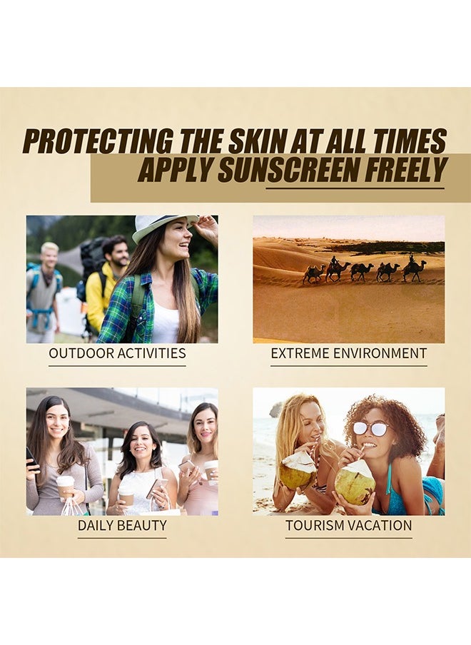 Relief Sun Rice Probiotics SPF50+ PA++++, Rice Probiotics Sunscreen 50ML,Waterproof  Moisturizing Whitening Sunscreen Cream For Face and Body Daily Use Vacations  Outdoor Sports