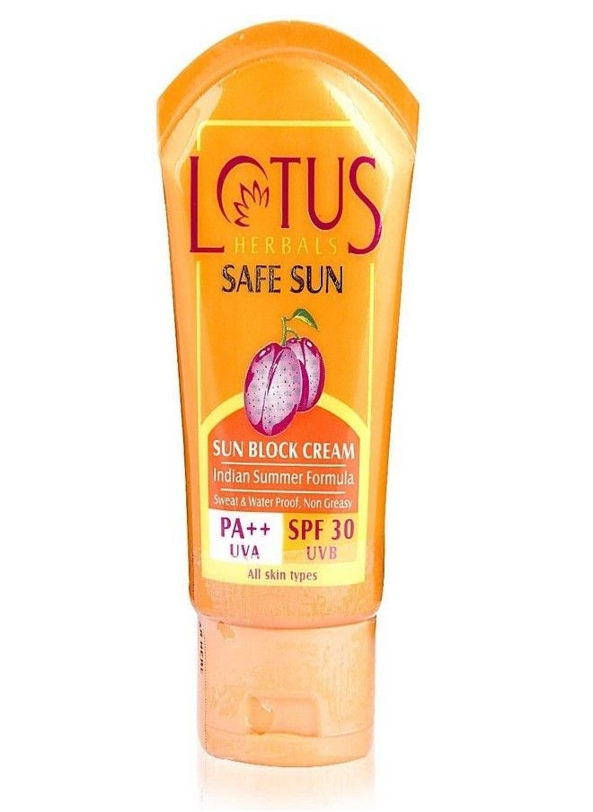 Lotus Herbals Safe Sun Sun Block Cream SPF 30, 50g (Pack of 2)