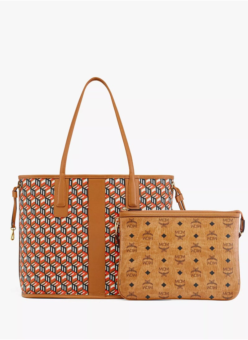 Liz Reversible Shopper in Visetos