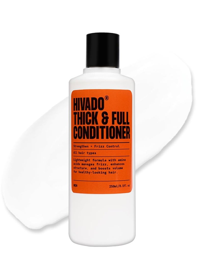 Thick and Full Conditioner for Men| Lightweight Volumizing, Black oats, Rosemary, Jojoba oil & hydrolysed silk protein, For Healthier looking hair, Sulfate Parabens Free (for men) 250 ml