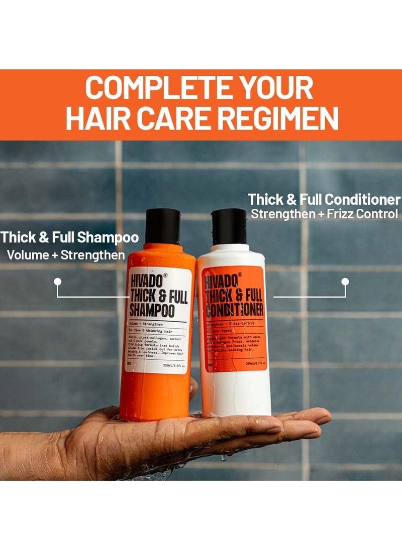 Thick and Full Conditioner for Men| Lightweight Volumizing, Black oats, Rosemary, Jojoba oil & hydrolysed silk protein, For Healthier looking hair, Sulfate Parabens Free (for men) 250 ml