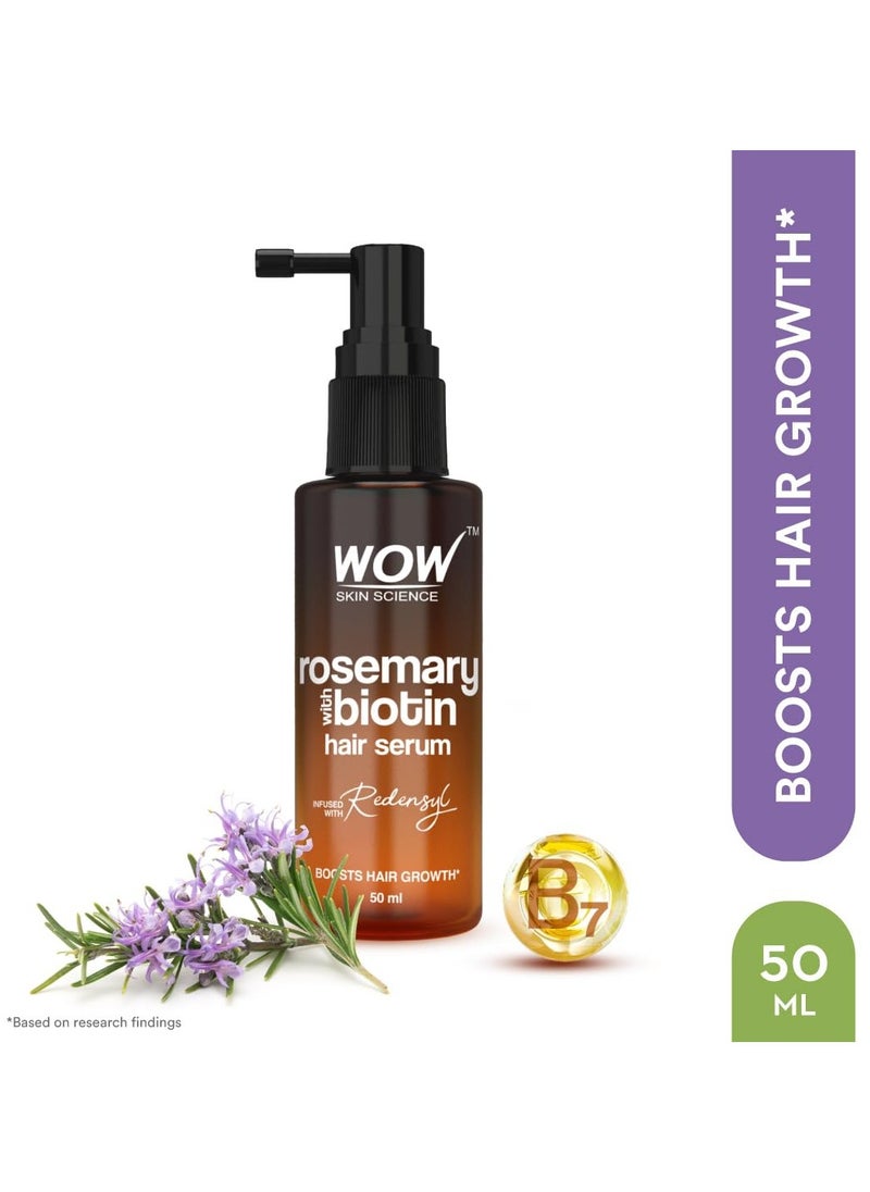 Skin Science Rosemary & Biotin Hair Serum | Strengthens Weak Hair, Adds Volume, Revitalizes | 50ml