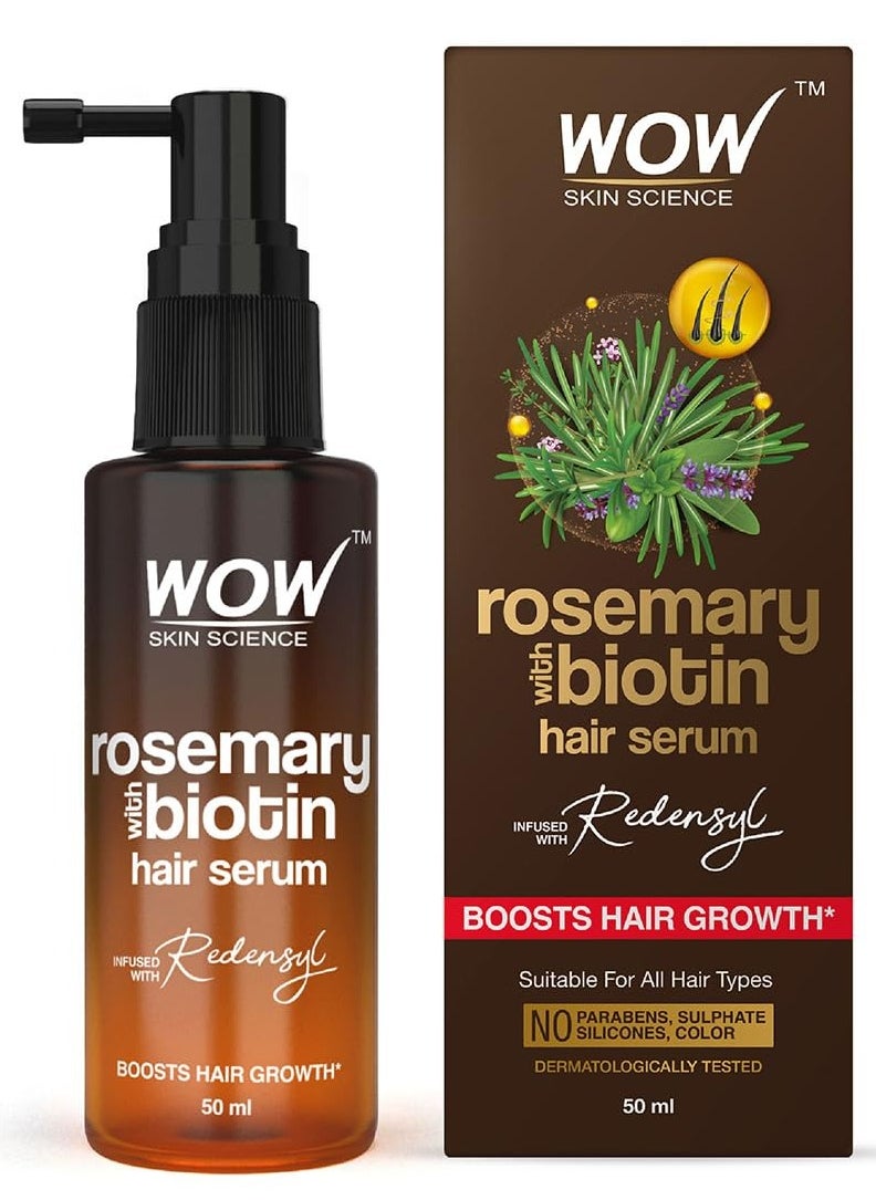 Skin Science Rosemary & Biotin Hair Serum | Strengthens Weak Hair, Adds Volume, Revitalizes | 50ml