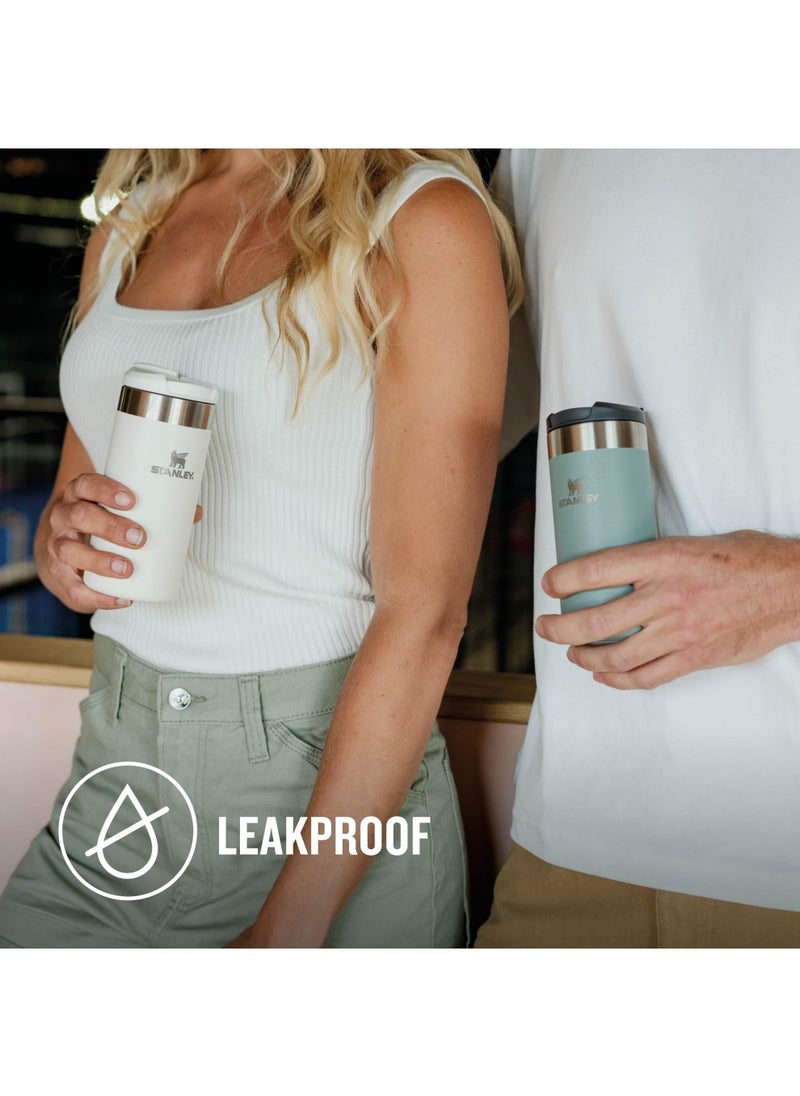 Aerolight Transit Travel Mug 0.35L - Keeps 4 Hours Hot - 6 Hours Cold - Dishwasher Safe - Leakproof - Car Cup Holder Compatible - Thermos Coffee Mug - Shale Metallic