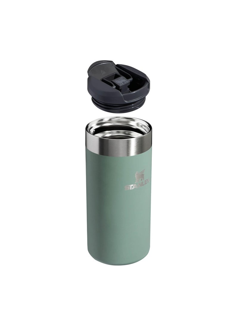 Aerolight Transit Travel Mug 0.35L - Keeps 4 Hours Hot - 6 Hours Cold - Dishwasher Safe - Leakproof - Car Cup Holder Compatible - Thermos Coffee Mug - Shale Metallic