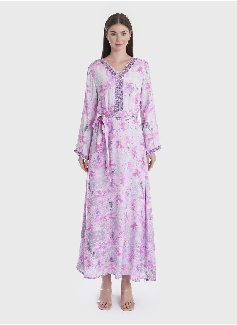 Viscose Printed Jalabiya