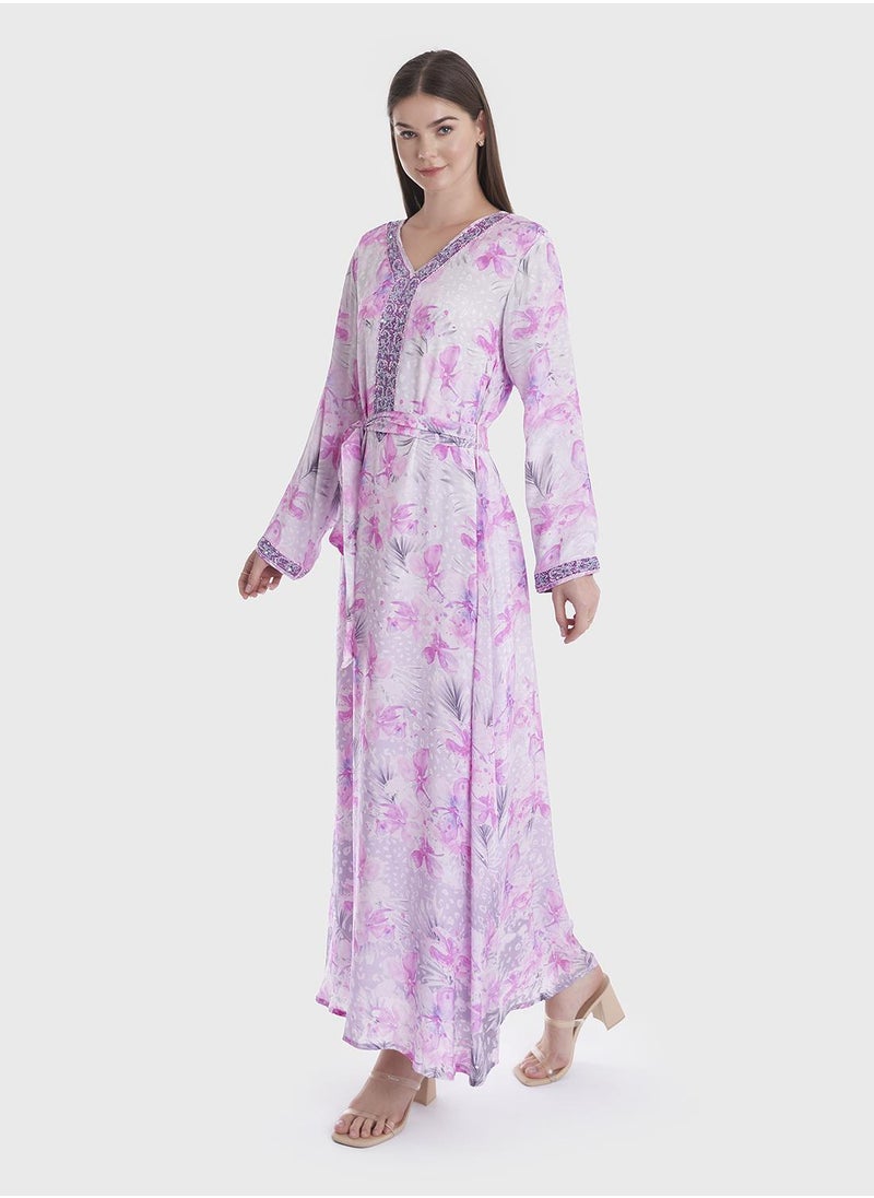 Viscose Printed Jalabiya