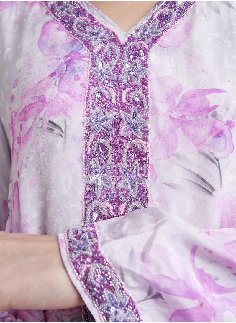 Viscose Printed Jalabiya