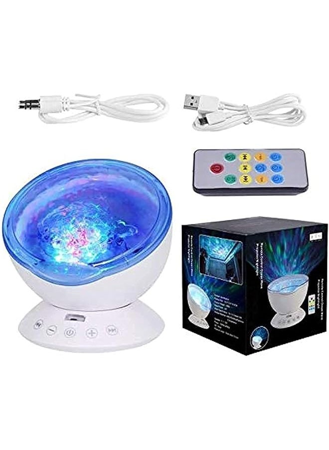 Ocean Wave Starry Sky Aurora LED Night Light Projector Luminaria Novelty Lamp USB Lamp Nightlight Illusion For Baby Children