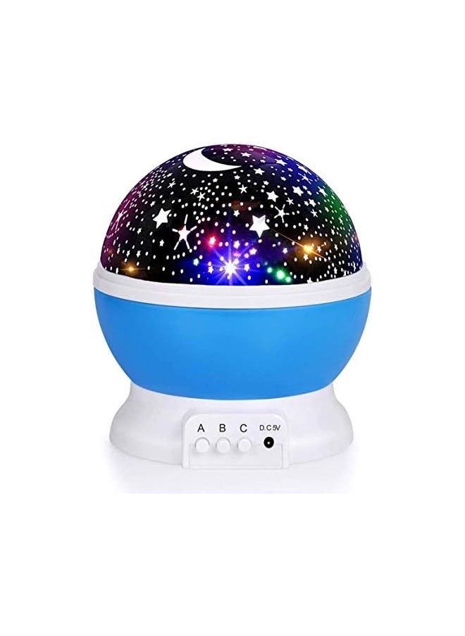 Night Light for Kids, Kids Night Light, Star Night Light, Nebula Star Projector 360 Degree Rotation - 4 LED Bulbs 9 Light Colour Changing with USB Cable, Romantic Gifts for Men Women Children