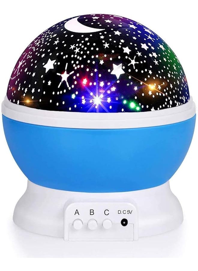 Night Light for Kids, Kids Night Light, Star Night Light, Nebula Star Projector 360 Degree Rotation - 4 LED Bulbs 9 Light Colour Changing with USB Cable, Romantic Gifts for Men Women Children