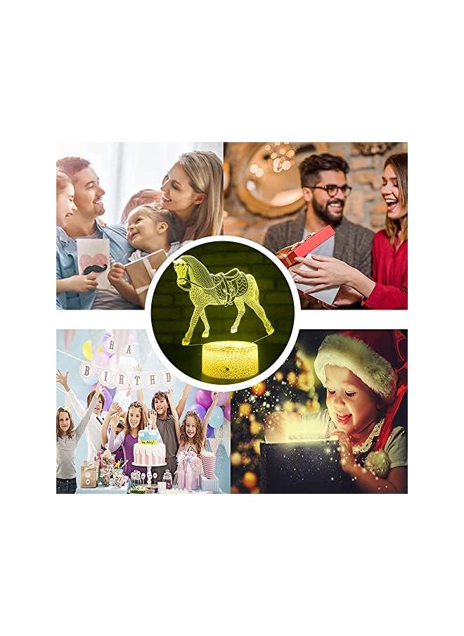 Horse Gifts for Girls,Horse Lamp Night Light for Kids Room 16 Colors Changing with Remote,Smart Touch Horse Toys Birthday Gifts for Girls Age 3 4 5 6 7 8 9 10 11 12 Year Old Girl Gifts