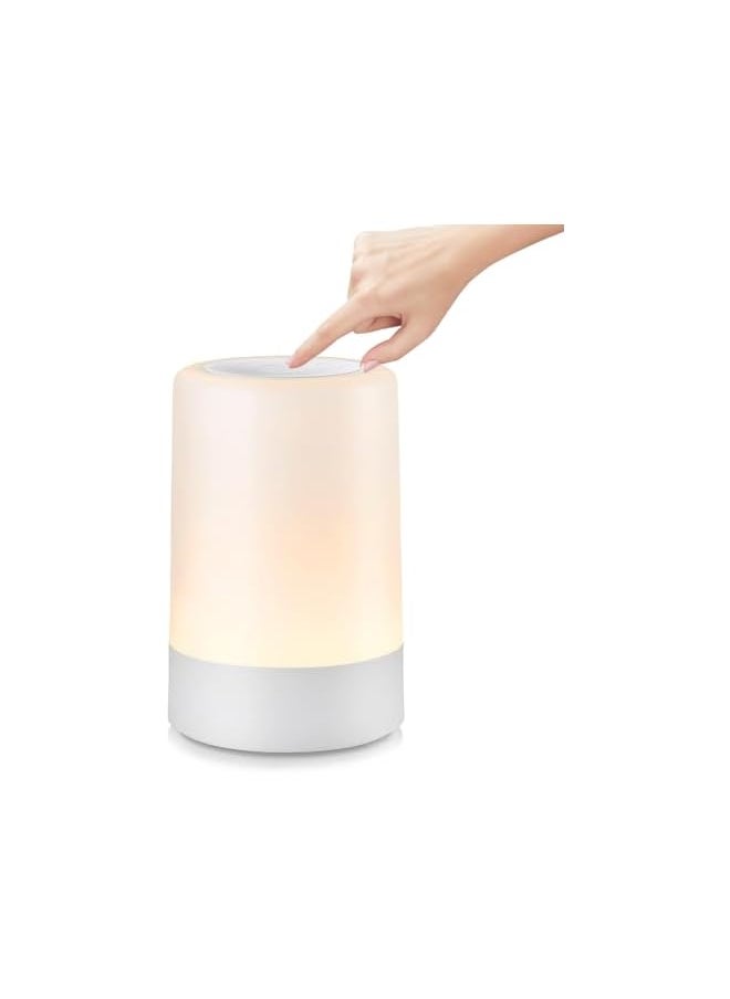 Nursery Night Light for Baby, Portable LED Touch Night Lamp for Kids and Adult, Breastfeeding, Sleep Aid, USB Rechargeable Nursing Lamp, Bedside Dimmable Warm Night Light, Soft Eye Caring