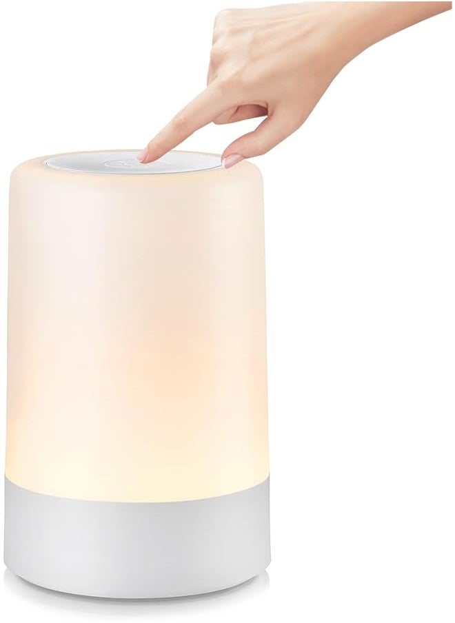 Nursery Night Light for Baby, Portable LED Touch Night Lamp for Kids and Adult, Breastfeeding, Sleep Aid, USB Rechargeable Nursing Lamp, Bedside Dimmable Warm Night Light, Soft Eye Caring