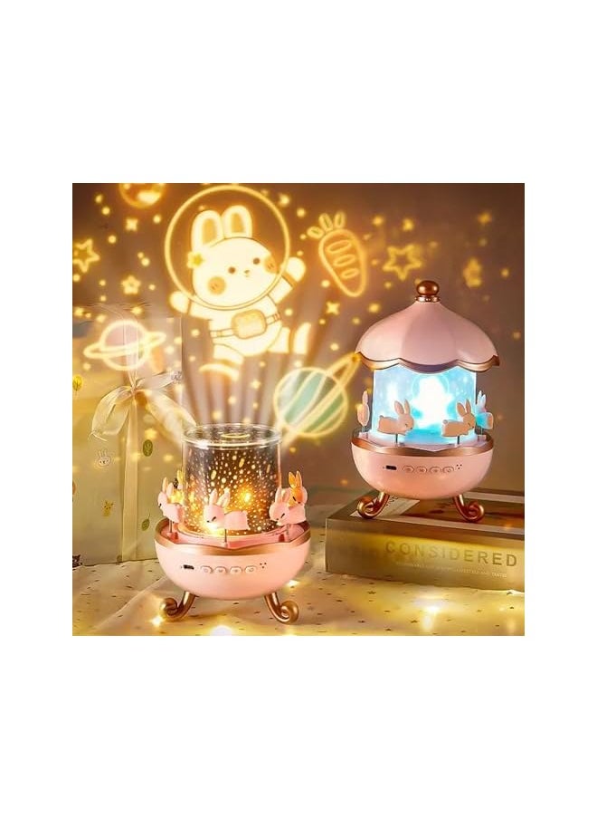 Projector Star Night Light for Kids, Bluetooth Speaker & Kids Night Light Galaxy Projector with Night Lamp 360°Rotatable Sound Machine Baby Sleep Gift for Kids Adults, Christmas, Birthdays Etc