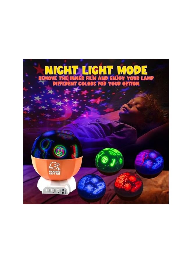 Projector Night Light For Girls And Boys - Starry Sky Night Light | Magic Sleep Projector Toddler | Projector Light For Girls | Projection Night Light Baby | Night Light Projector Boys