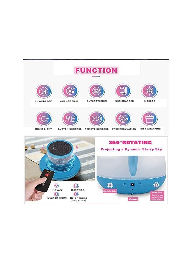 Night Lights for Kids, MultifunctioThe Brosl Star Projector Lamp Night Light for Boys and Girls Birthday Gifts, Best Gift for Baby’s Bedroom, 5 Colorful Films 1