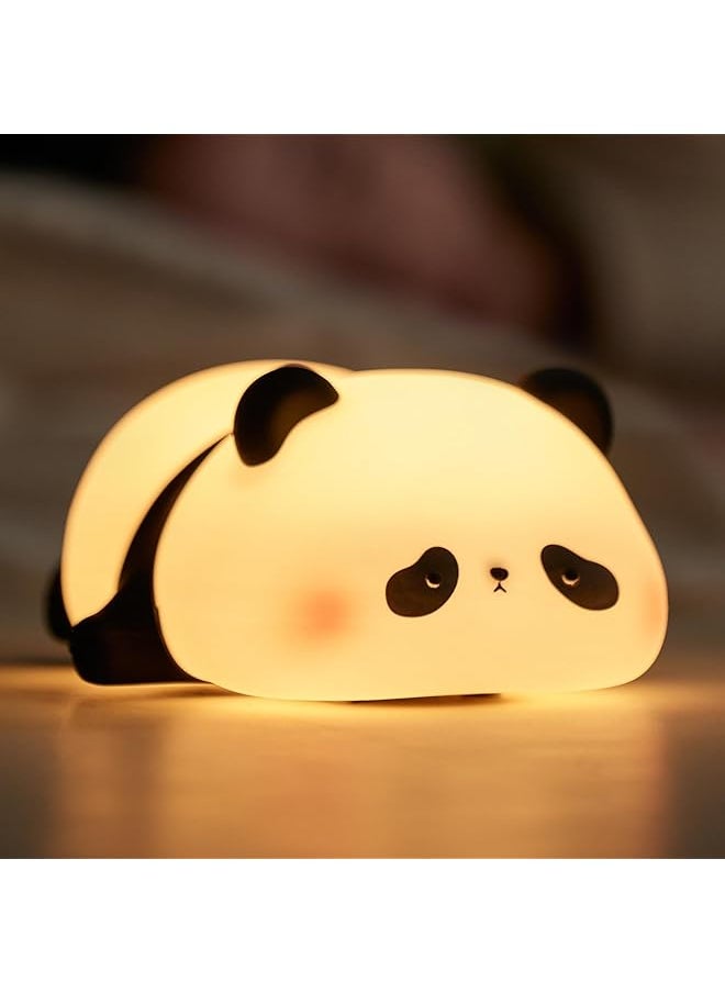 Children's Night Light, Panda Night Lamp, Children, 3 Light Modes, Nursing Light, Dimmable with Timer, Touch Control, Silicone Night Light, Baby, USB Rechargeable Panda Lamp, Cute Night Light,
