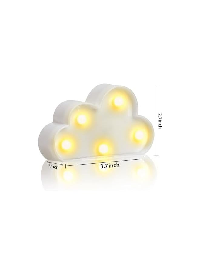 Cloud Light, 3 Pcs LED Cloud Night Light, Cloud Wall Lamp, Wall Kids Room Room Light, Decorative LED Night Lights, Hanging Cloud Night Lights for Kids Children Adults Room Nursery Decoration (Cloud)