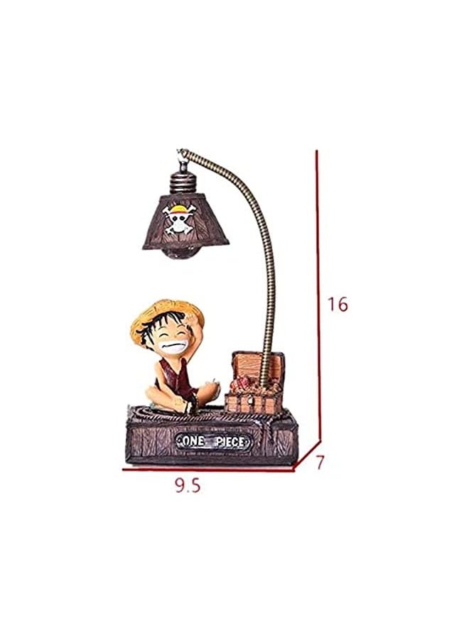 Anime one piece Luffy LED Night Light Table Lamp Figure Toys Home Deocr