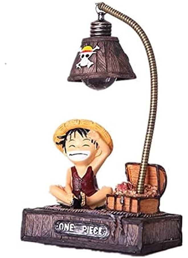 Anime one piece Luffy LED Night Light Table Lamp Figure Toys Home Deocr