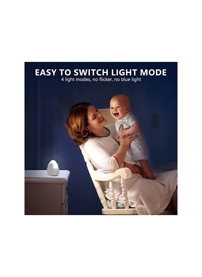 Cloud Kids Night Light, Cute Nursery Light for Baby, Bedroom Night Light with 2-color Dimmable, USB Rechargeable, Portable, LED with Silicone Detachable Lanyard, Camping Lamp (Pink)