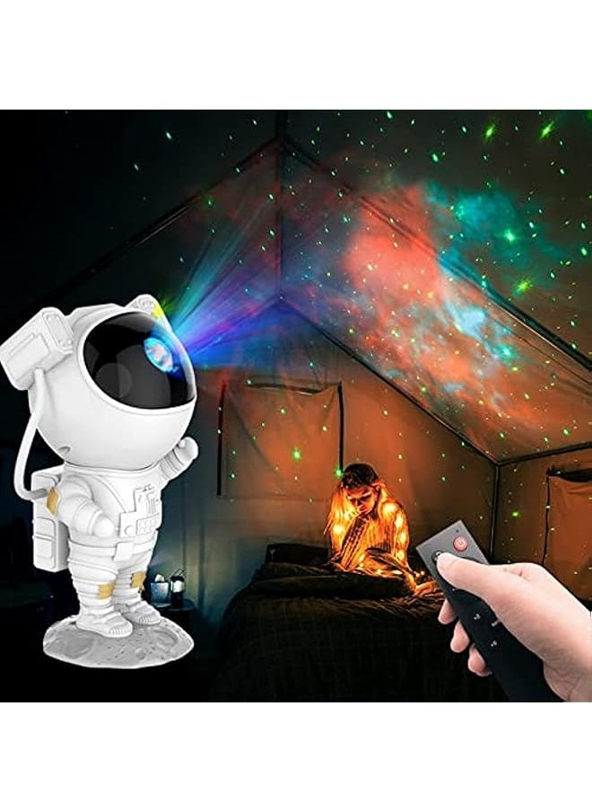 Kids Galaxy Star Led Projector Night Light with Timer Remote Control and 360°Adjustable Design Nebula Galaxy Projector for Children Adults Baby Bedroom Car Party Decoration and Game Rooms (Astronaut)