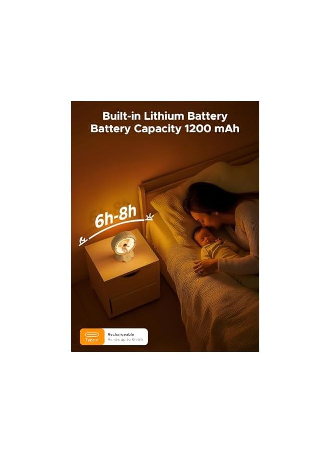 Night Light for Kids, Space Toddler Night Light for Boys and Girls, Rechargeable Night Light for Baby Nursery, Portable Night Lamp with 3 Lighting Modes, Cute Room Decor