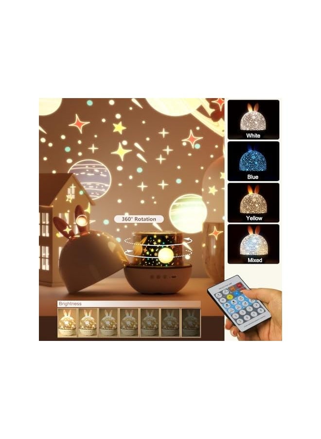 Star Projector Night Light for Kids, Kids Night Light Projector with Remote AUTO Timer Dimmable for Bedroom Decor Rechargeable Toddler Night Light for Boys Girls Baby Gift