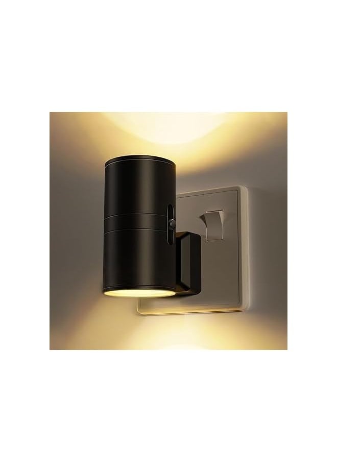 LED Night Light, Night Light Plug in Wall [1 Pack], Modern Night Light with Dusk to Dawn Sensor, 0-100LM Dimmable, 3000K Warm White, Plug in Night Light for Hallway Bedroom Stair Bathroom