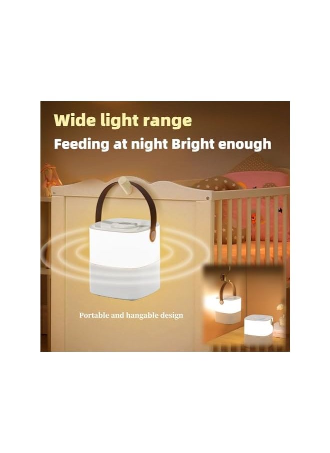 Ultra-Compact Touch Control Lamp - Portable Bedside Table Light with Fast USB Charging Port, Adjustable Warm White Night Light for Nursery, Bedroom, Office & Hallway