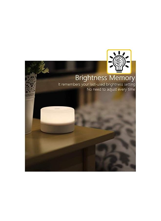 Bedside Lamp, Dimmable Touch Tap Light Novelty Light, Kids Children Adult LED Nightlight, Table Desk Atmosphere Decorative Mood Light Lamp, Bedroom Living Room Baby Nursery Night Light