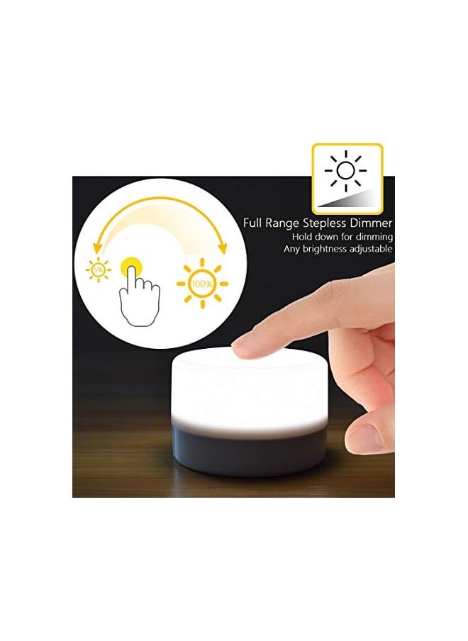 Bedside Lamp, Dimmable Touch Tap Light Novelty Light, Kids Children Adult LED Nightlight, Table Desk Atmosphere Decorative Mood Light Lamp, Bedroom Living Room Baby Nursery Night Light
