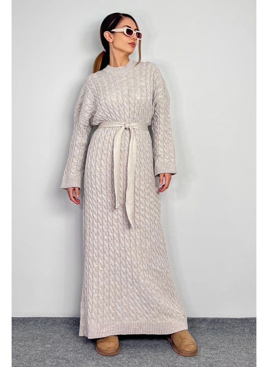 Belted Knit Dress