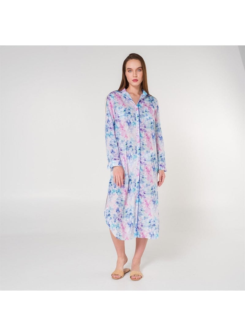 Helen Voile Beach Shirt Dress