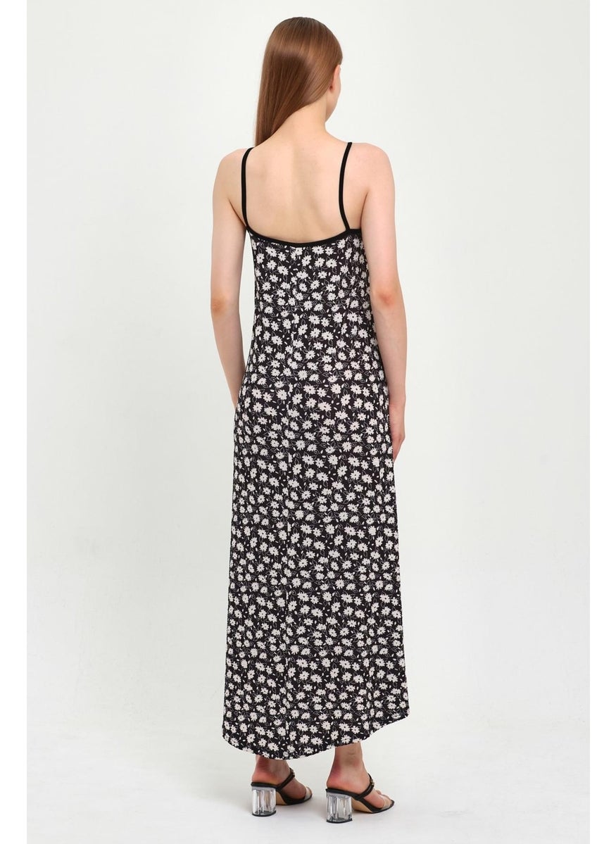 Thin Strappy Long Dress B23 005204