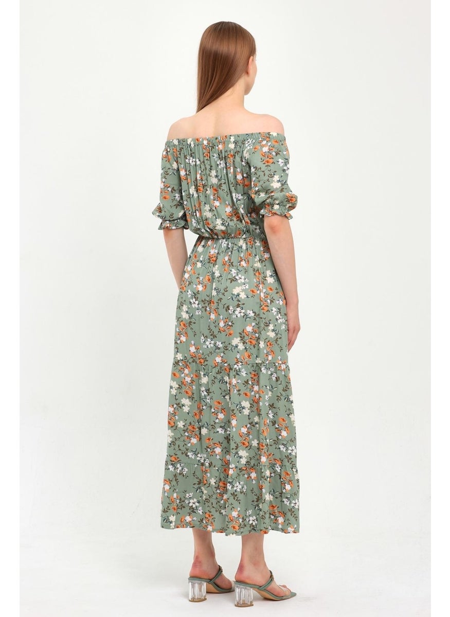 Alexandergardı Madonna Dress with Elastic Waist Collar