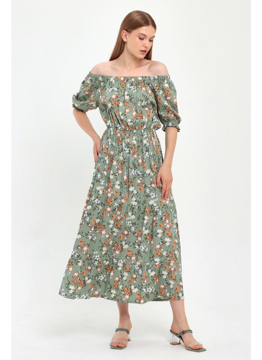 Alexandergardı Madonna Dress with Elastic Waist Collar