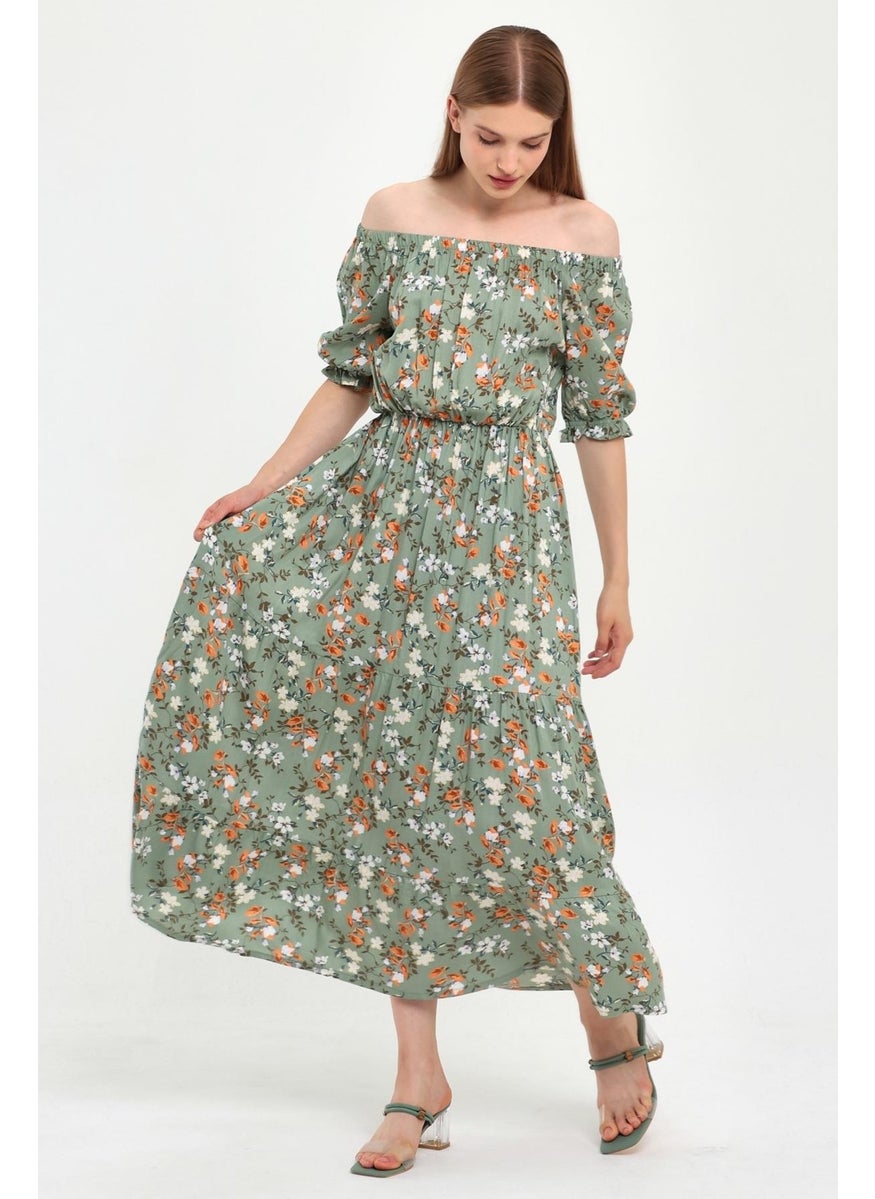 Alexandergardı Madonna Dress with Elastic Waist Collar